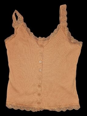 Nwot! Lace Trim Tank Top